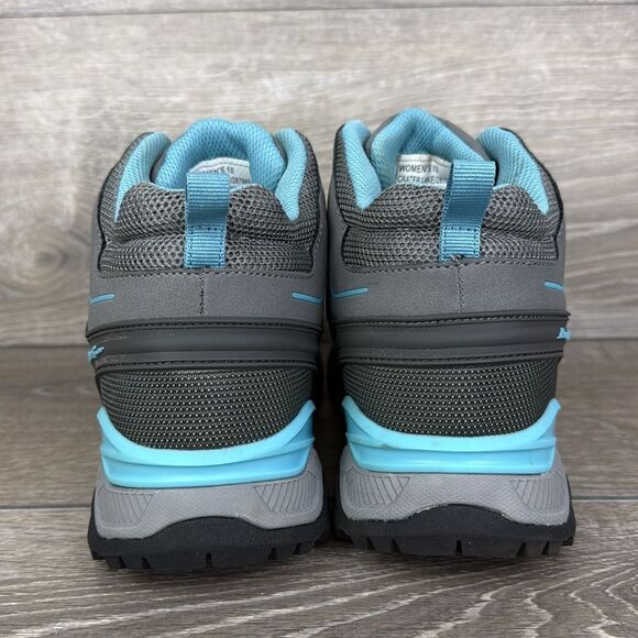 Eddie Bauer Crater Lake 287949 Women’s Sz 10 Gray Blue Lace Up Mid Hiking Boots - Picture 4 of 10